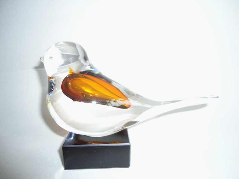 mini urn glas vogel