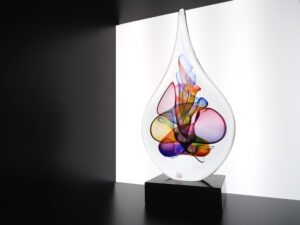 glazen druppel urn as verbondenheid