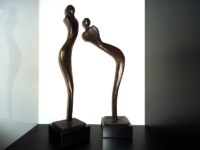 mini urnen sculpturen brons liefde