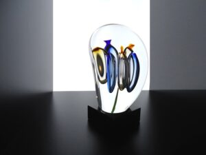 mini urn bloem glas