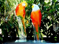 duo vogel urnen glas klein