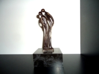 mini urn bronzen as herinnering kus