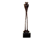 mini urn bronzen beeldje liefde