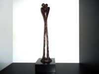 mini urn bronzen beeldje liefde