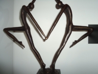 urnbeeld brons hart verbinding