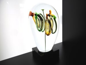 mini urn bloem glas modern