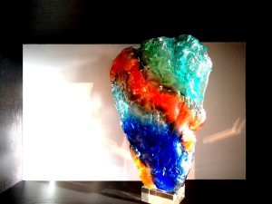 urn beelden glas abstract modern