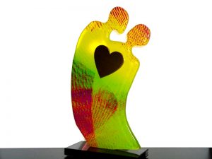 gedenk idee collectie glas beelden samen