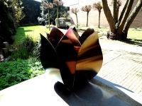 urn tulp rvs uniek exclusief tuin