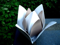 stalen urn tulp voor buiten