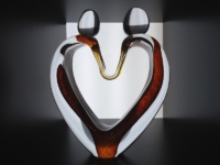 hart glas herdenkingsobject