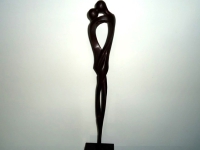 bronzen as beeld urn liefde