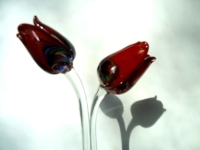 glazen tulpen herdenkingsobjecten