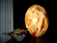 glazen vogel urn herdenkingsobject