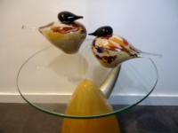 urnen vogels klein glas